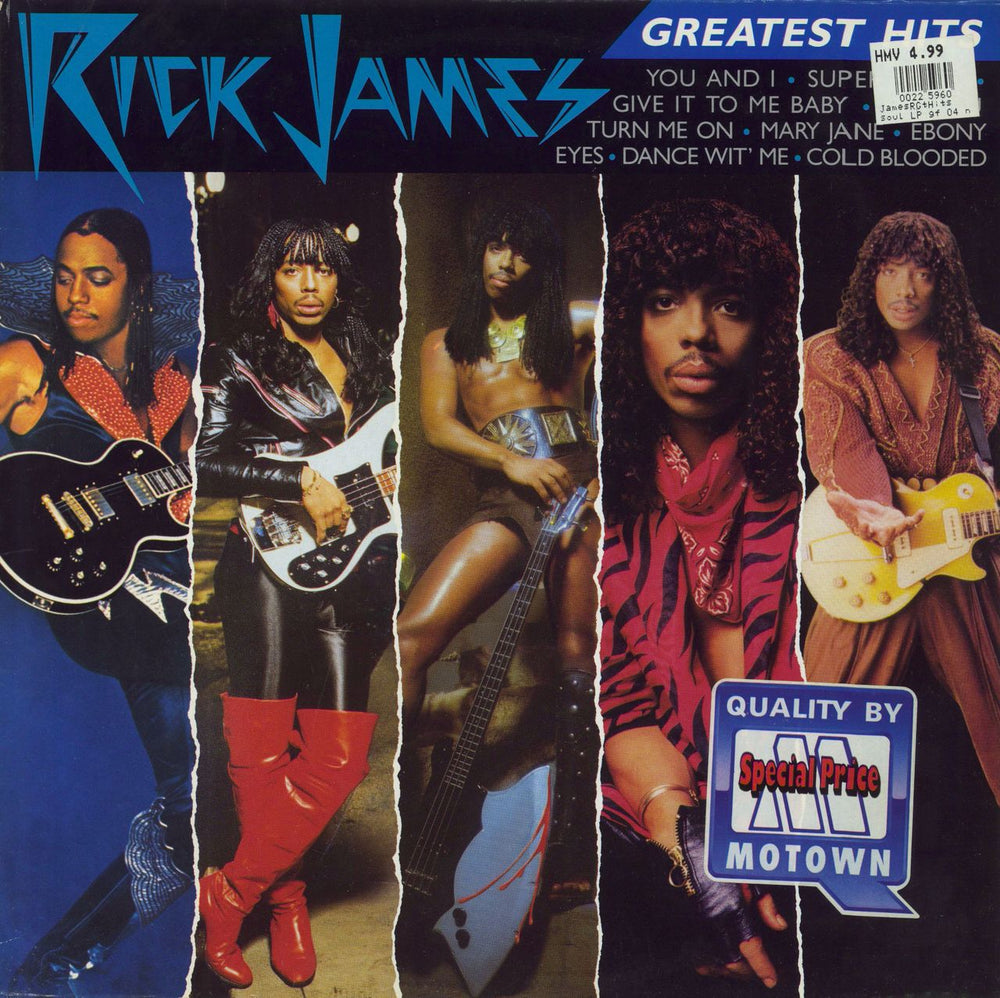 Rick James Greatest Hits German vinyl LP album (LP record) WL72427