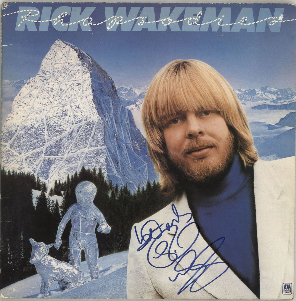 Rick Wakeman Rhapsodies - Autographed! UK 2-LP vinyl record set (Double LP Album) AMLX68508