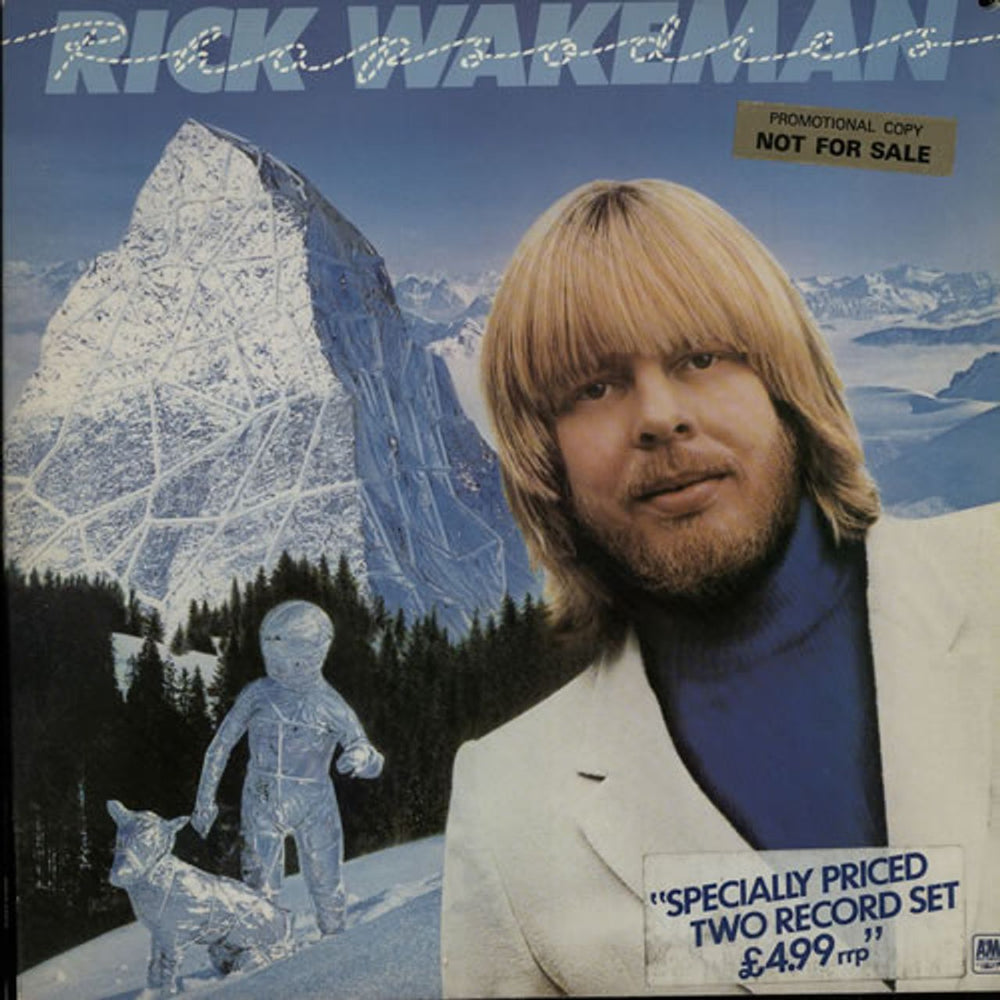 Rick Wakeman Rhapsodies - Promo Stickered UK 2-LP vinyl record set (Double LP Album) AMLX68508