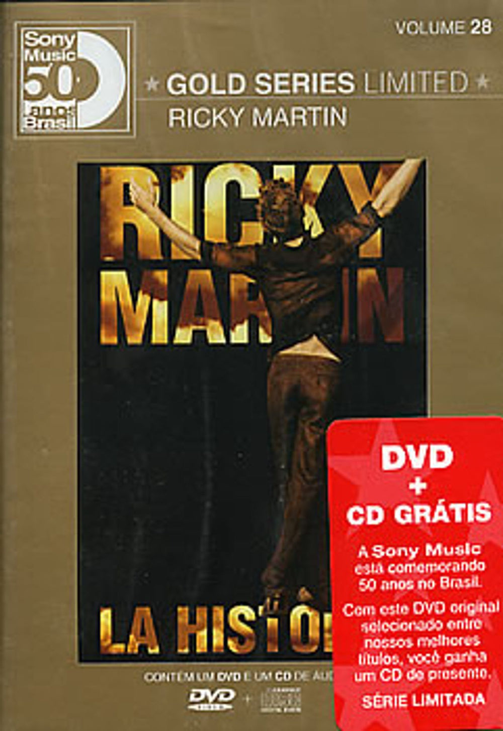 Ricky Martin La Historia Brazilian 2-disc CD/DVD set 2-502846/2-501938