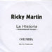 Ricky Martin La Historia UK Promo CD-R acetate CD ACETATE