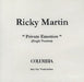 Ricky Martin Private Emotion UK Promo CD-R acetate CD ACETATE