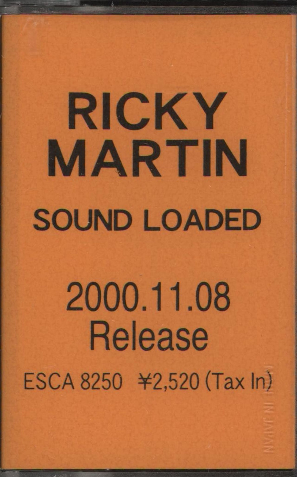 Ricky Martin Sound Loaded Japanese Promo cassette album PROMO CASSETTE