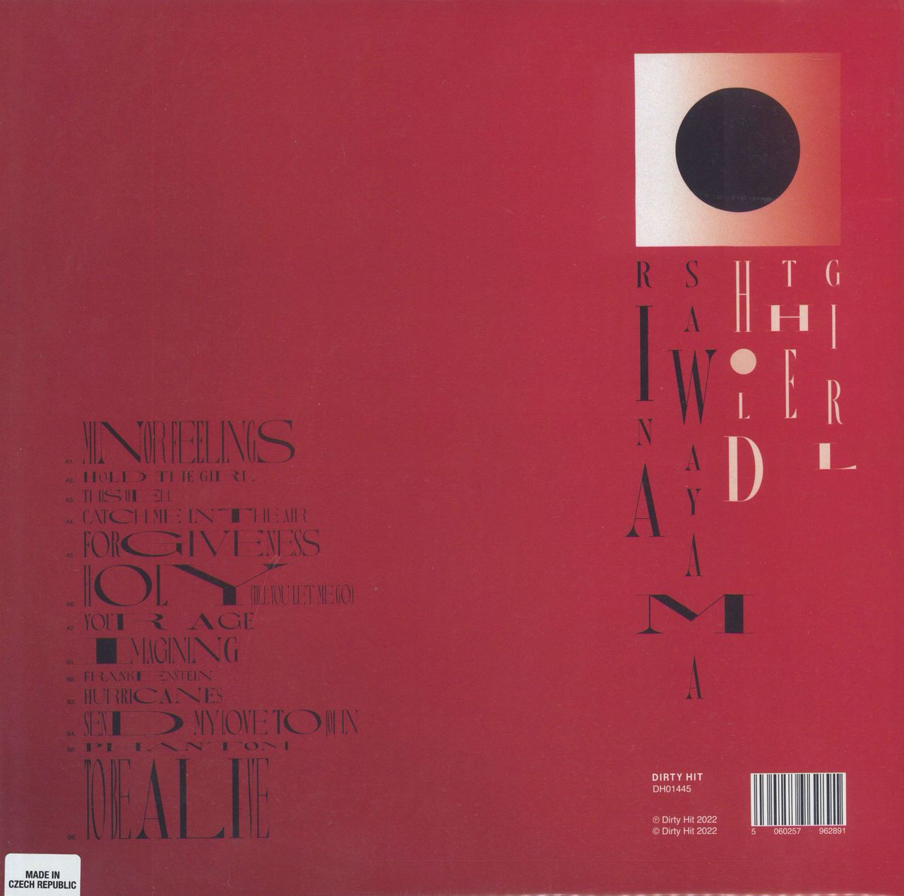 Rina Sawayama Hold The Girl - Indie Exclusive Red Splatter Vinyl +