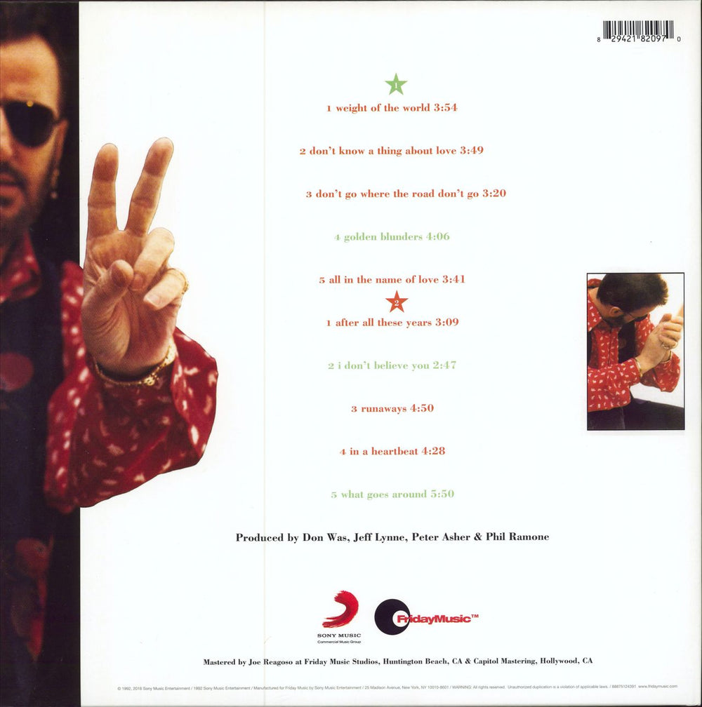 Ringo Starr Time Takes Time - Red Vinyl US vinyl LP album (LP record) 829421820918