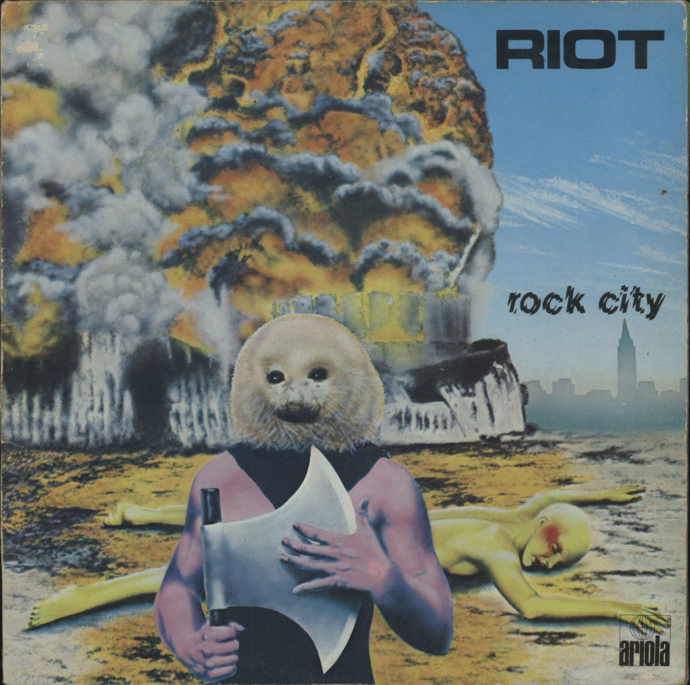 Riot Rock City UK vinyl LP album (LP record) ARL5007