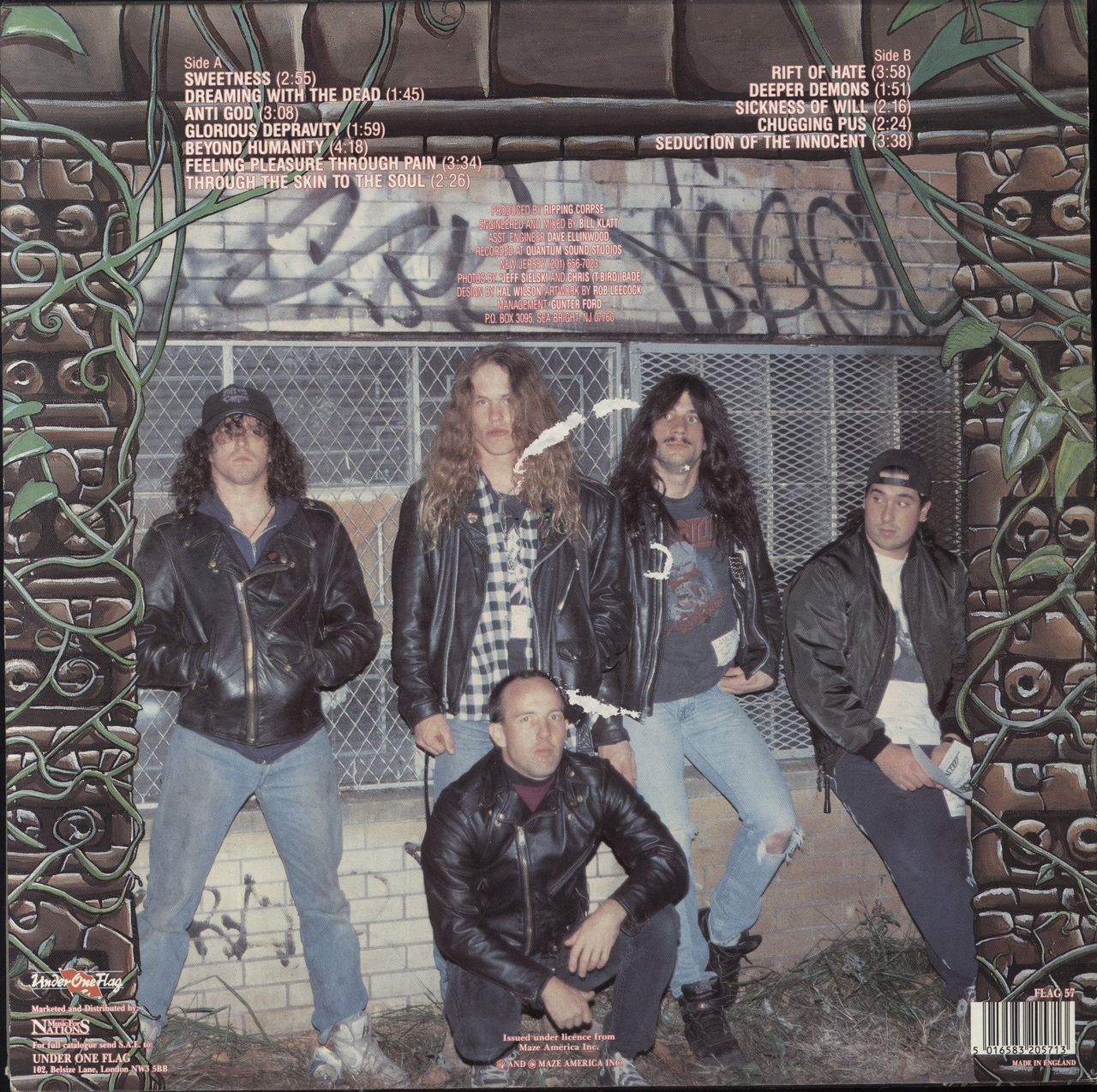 Ripping Corpse Dreaming With The Dead -1st - EX UK Vinyl LP