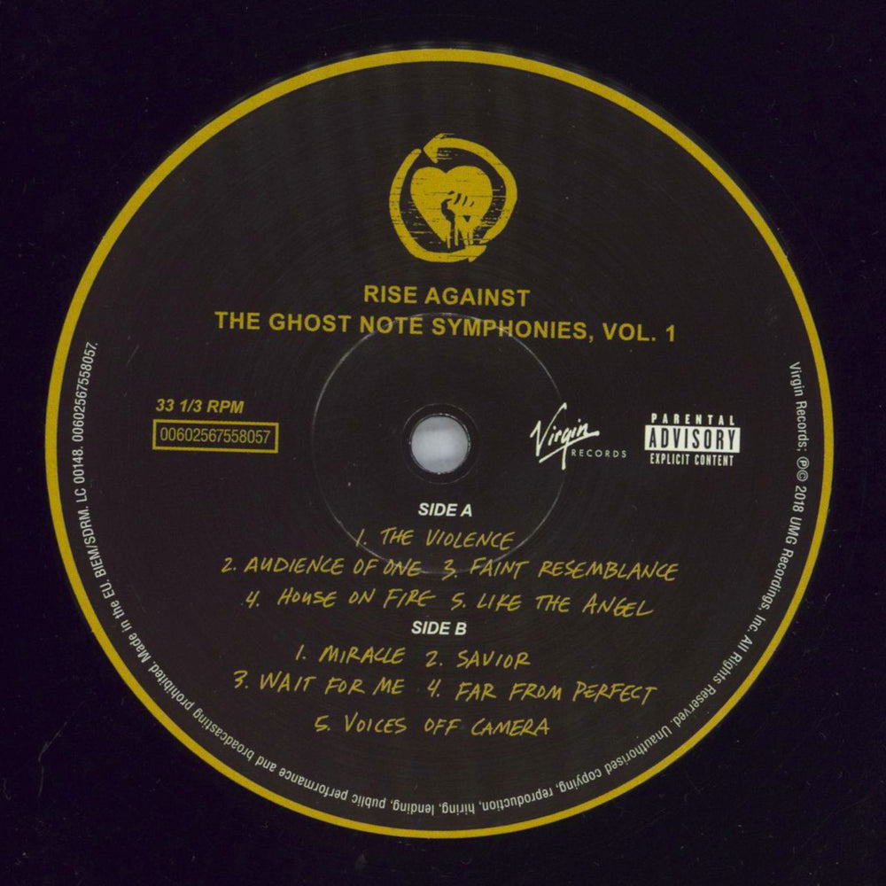 Rise Against The Ghost Note Symphonies, Vol. 1 - 180gm UK vinyl LP album (LP record) X1SLPTH828452