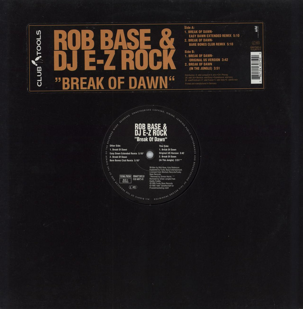 Rob Base & DJ E-Z Rock Break Of Dawn German 12" vinyl single (12 inch record / Maxi-single) 0060750CLU