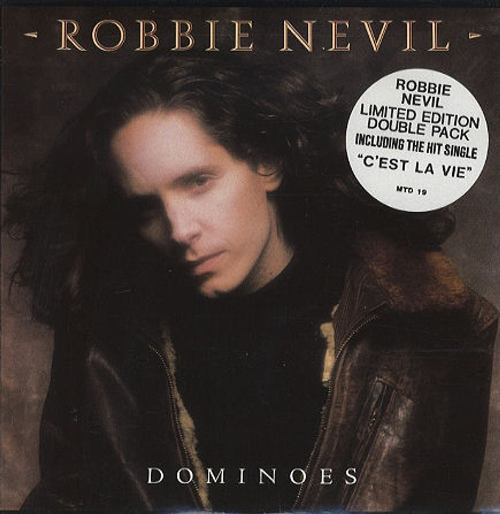 Robbie Nevil Dominoes - Double Pack + C'Est La Vie UK 7" vinyl single (7 inch record / 45) MTD19