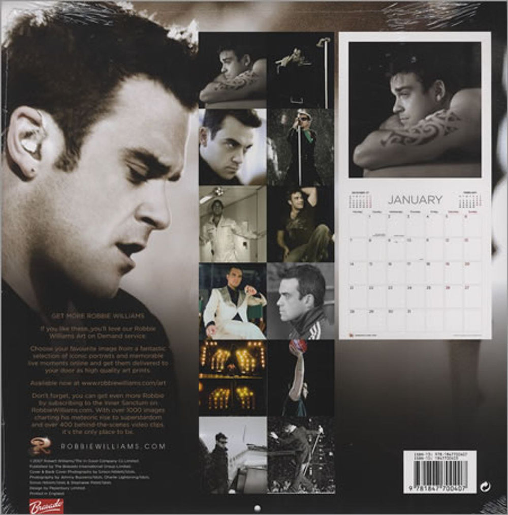 Robbie Williams Official Calendar 2008 [Square] UK calendar RWICAOF423001