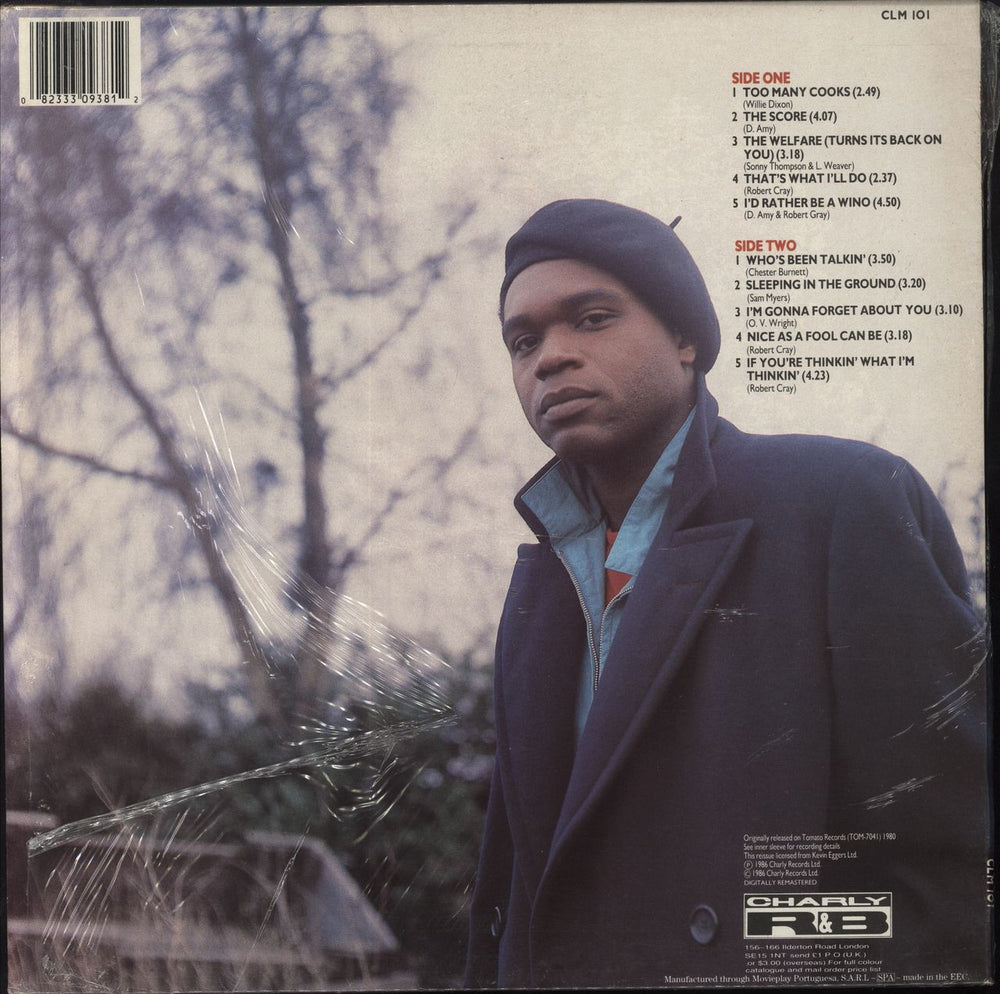 Robert Cray Who's Been Talkin' - Open Shrink UK vinyl LP album (LP record) 082333093812