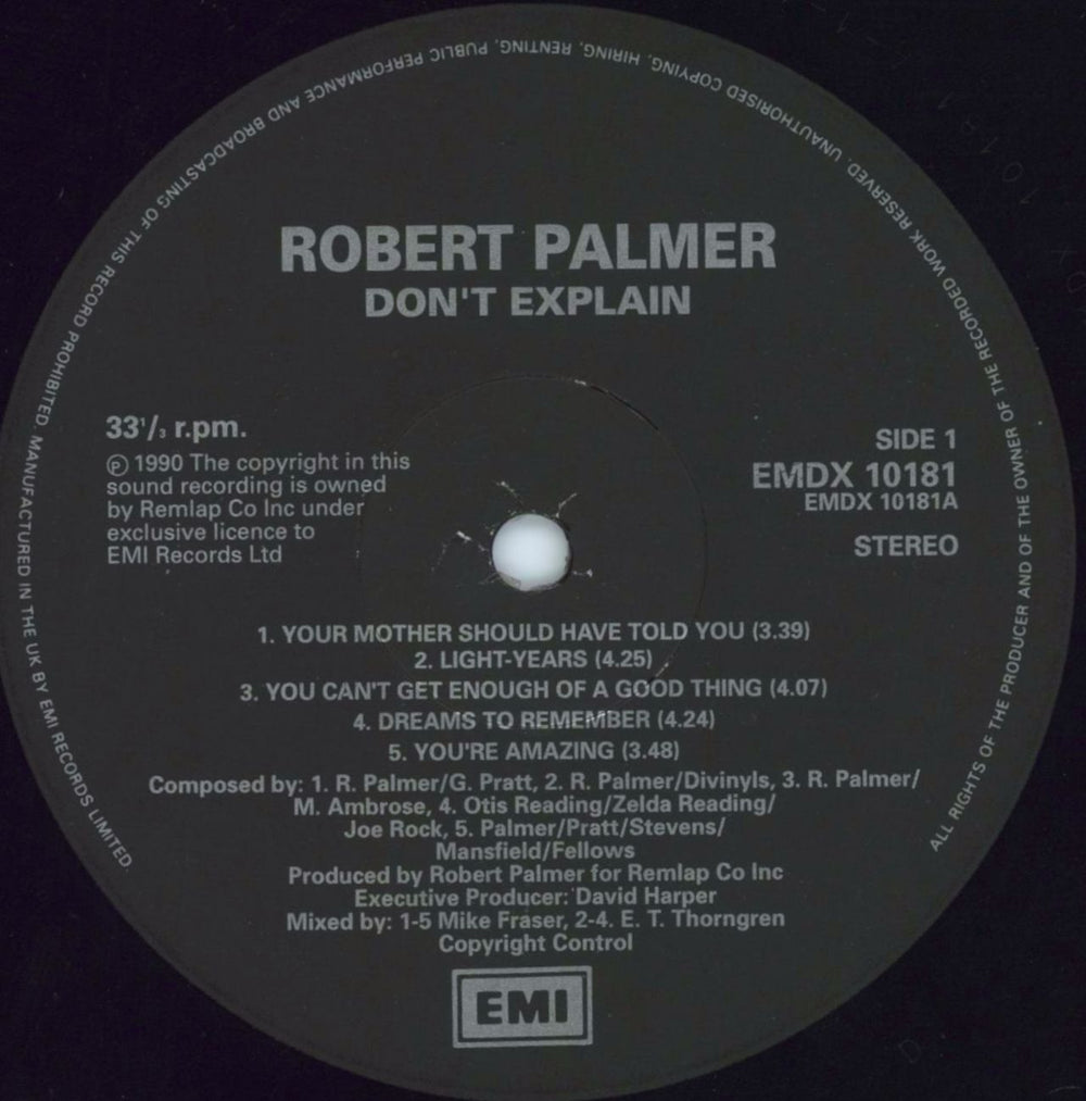 Robert Palmer Don't Explain - Factory Sample UK 2-LP vinyl record set (Double LP Album) PLM2LDO806792