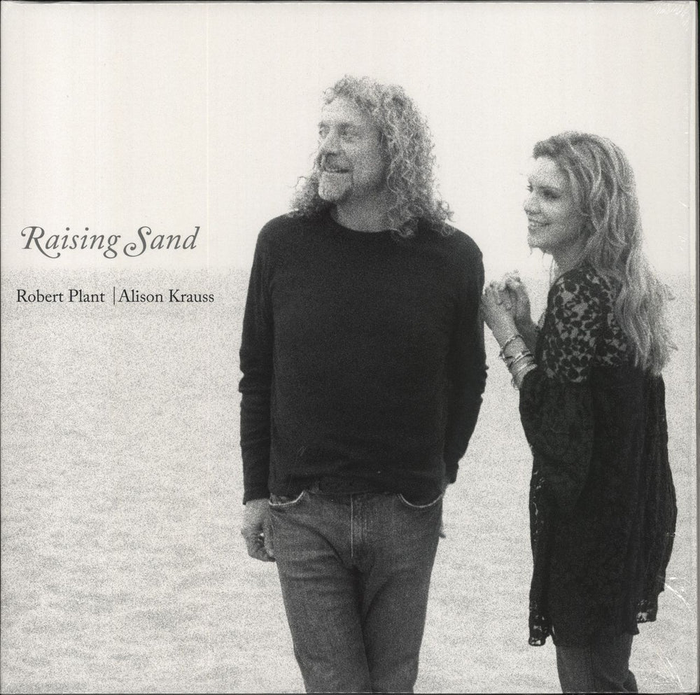 Robert Plant & Alison Krauss Raising Sand - Black Vinyl UK 2-LP vinyl record set (Double LP Album) 888072198982