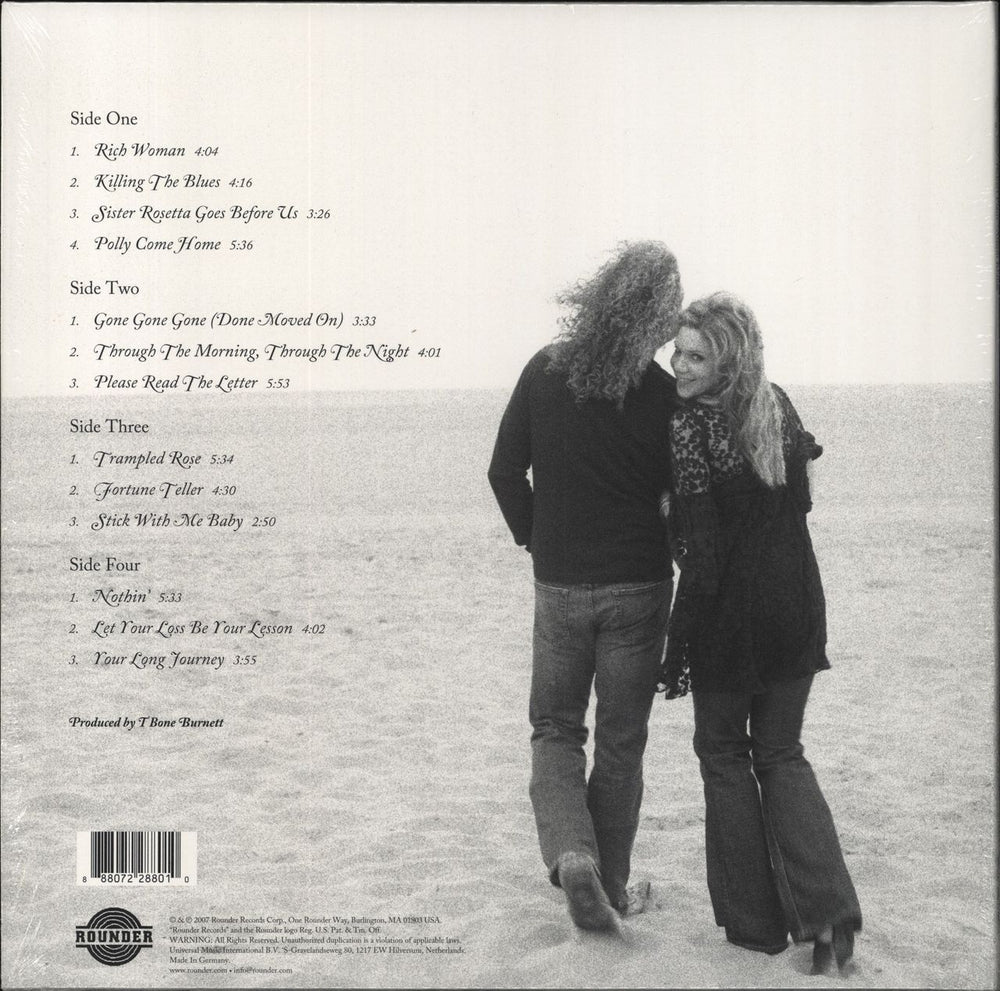 Robert Plant & Alison Krauss Raising Sand - Black Vinyl UK 2-LP vinyl record set (Double LP Album) 888072198982