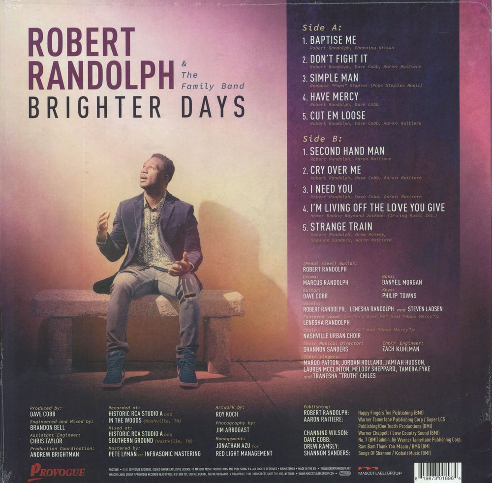 Robert Randolph Brighter Days - 180gm Vinyl + Shrink UK vinyl LP album (LP record) 819873018964