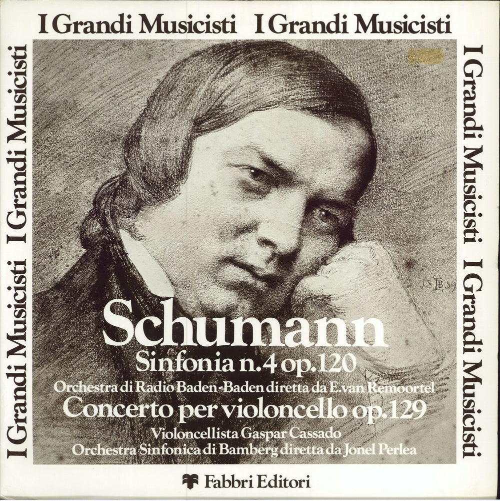 Robert Schumann Sinfonia N.4 Op.120 / Concerto Per Violoncello Op. 129 Italian vinyl LP album (LP record) GMN-27