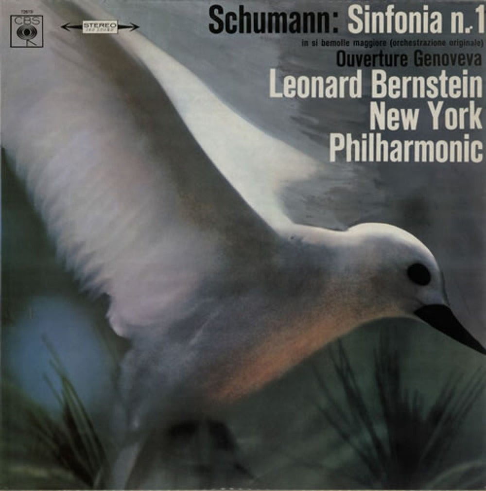 Robert Schumann Sinfonia No. 1 / Ouverture Genoveva Italian vinyl LP album (LP record) CBSS72619