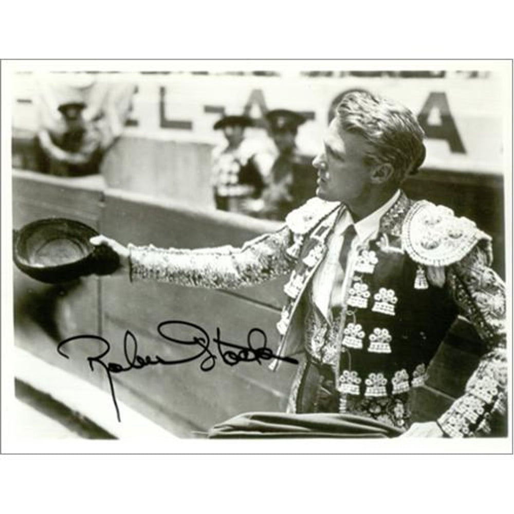 Robert Stack Autographed Publicity Photograph UK Promo photograph AUTOGRAPHED PHOTOGRAPH