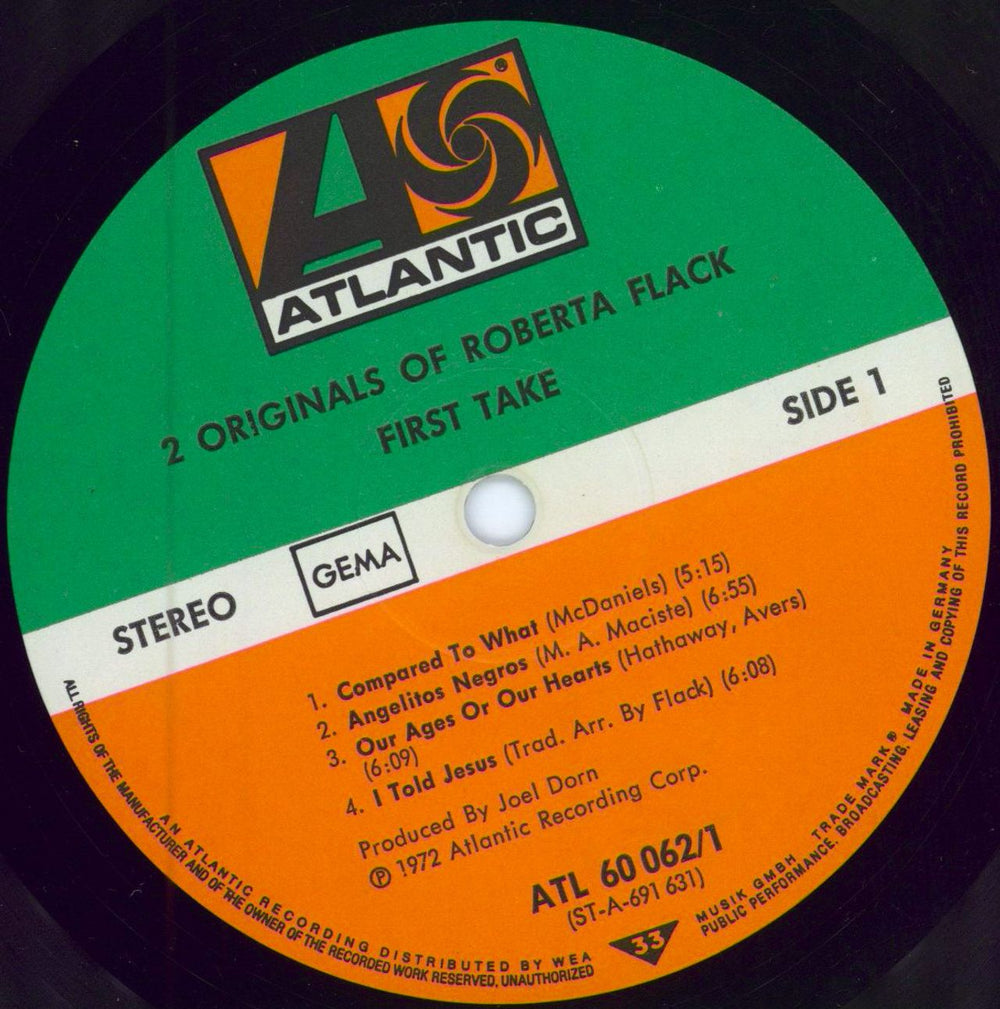 Roberta Flack 2 Originals Of Roberta Flack German 2-LP vinyl record set (Double LP Album) RFK2LOR781998