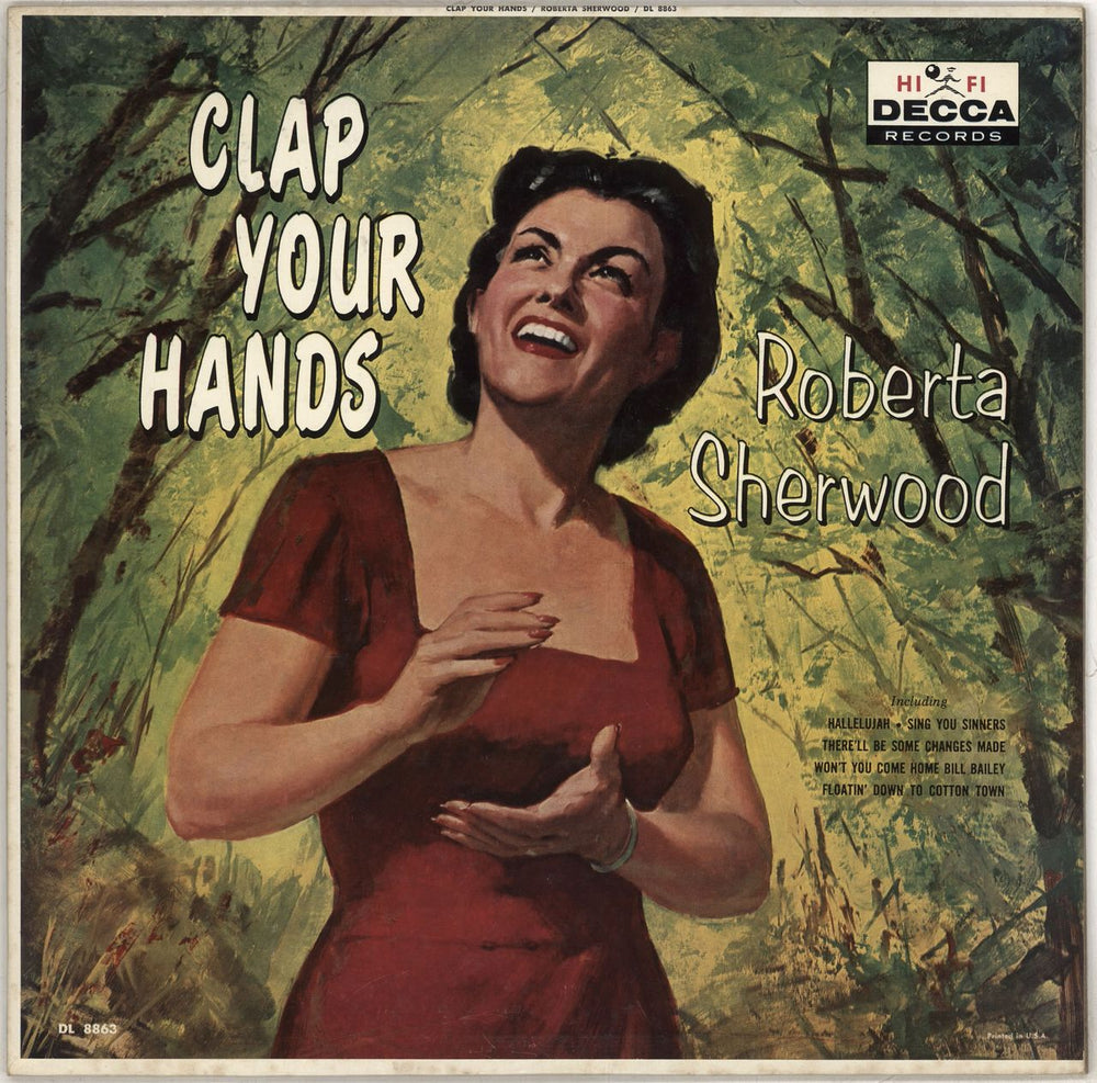 Roberta Sherwood Clap Your Hands US Promo vinyl LP album (LP record) DL8863