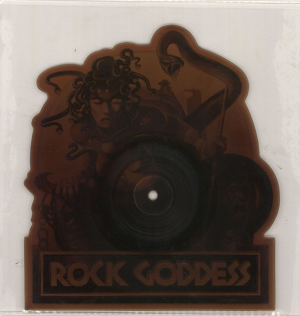 Rock Goddess I Didn't Know I Loved You - Tea Stain UK shaped picture disc (picture disc vinyl record) AMP185