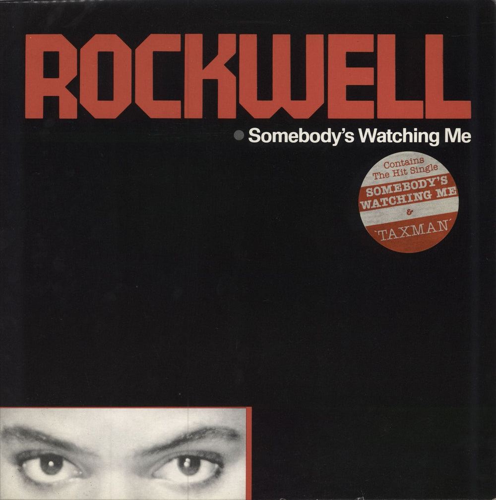 Rockwell Somebody's Watching Me - hype sticker UK vinyl LP album (LP record) ZL72147