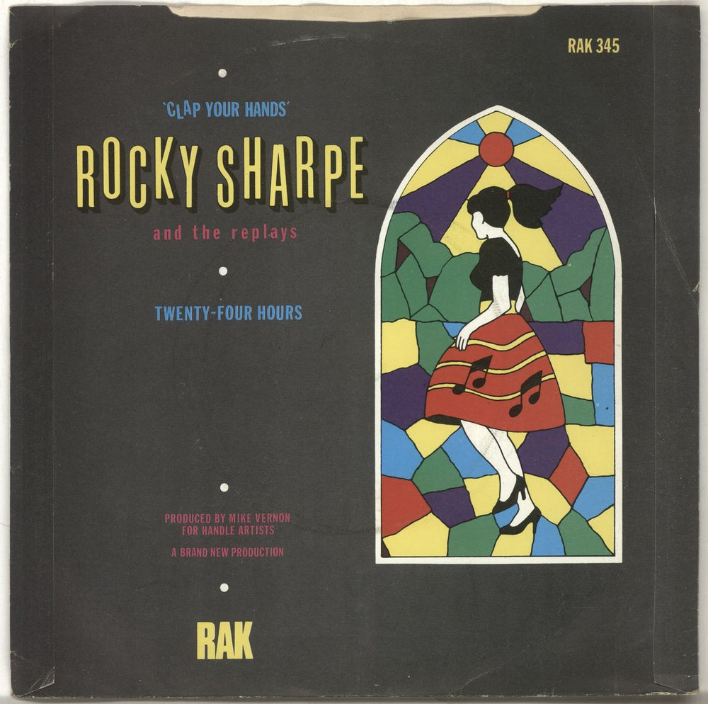 Rocky Sharpe & The Replays Clap Your Hands UK 7" vinyl single (7 inch record / 45) RKC07CL703362