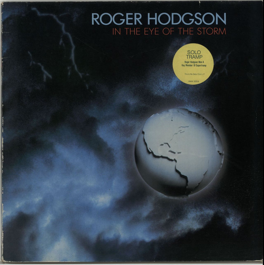 Roger Hodgson In The Eye Of The Storm - Stickered UK vinyl LP album (LP record) AMA5004