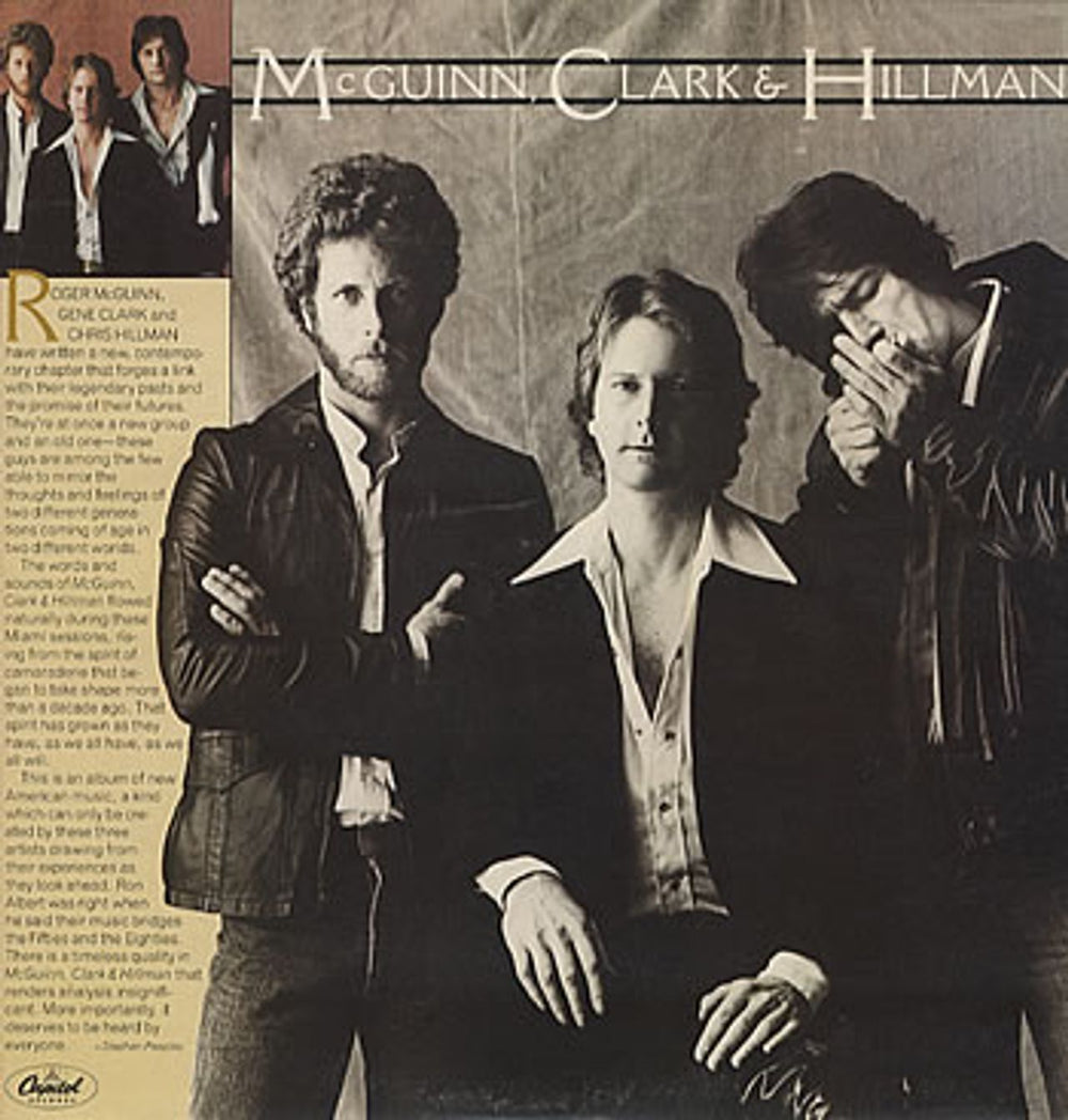 Roger McGuinn McGuinn, Clark & Hillman UK vinyl LP album (LP record) E-ST11910