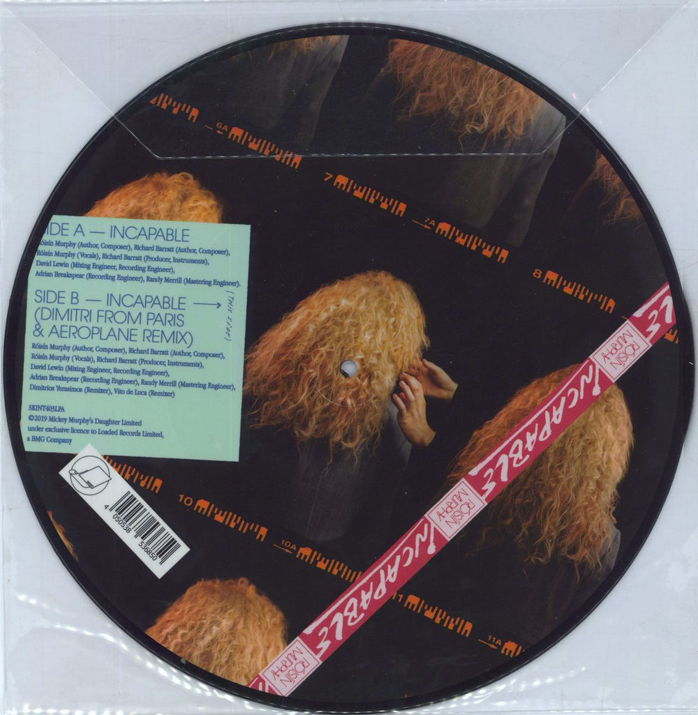 Roisin Murphy Incapable UK 12" vinyl picture disc (12 inch picture record) 4050538536850