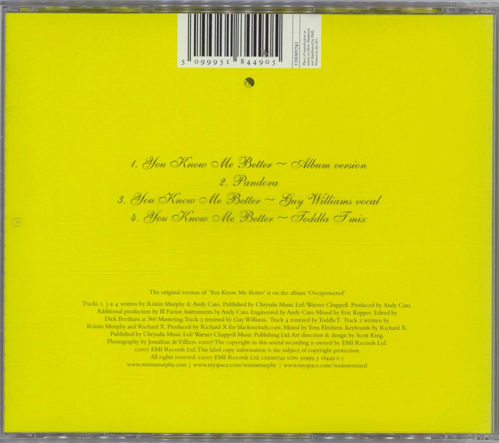 Roisin Murphy You Know Me Better - CD2 UK CD single (CD5 / 5") RMPC5YO767855