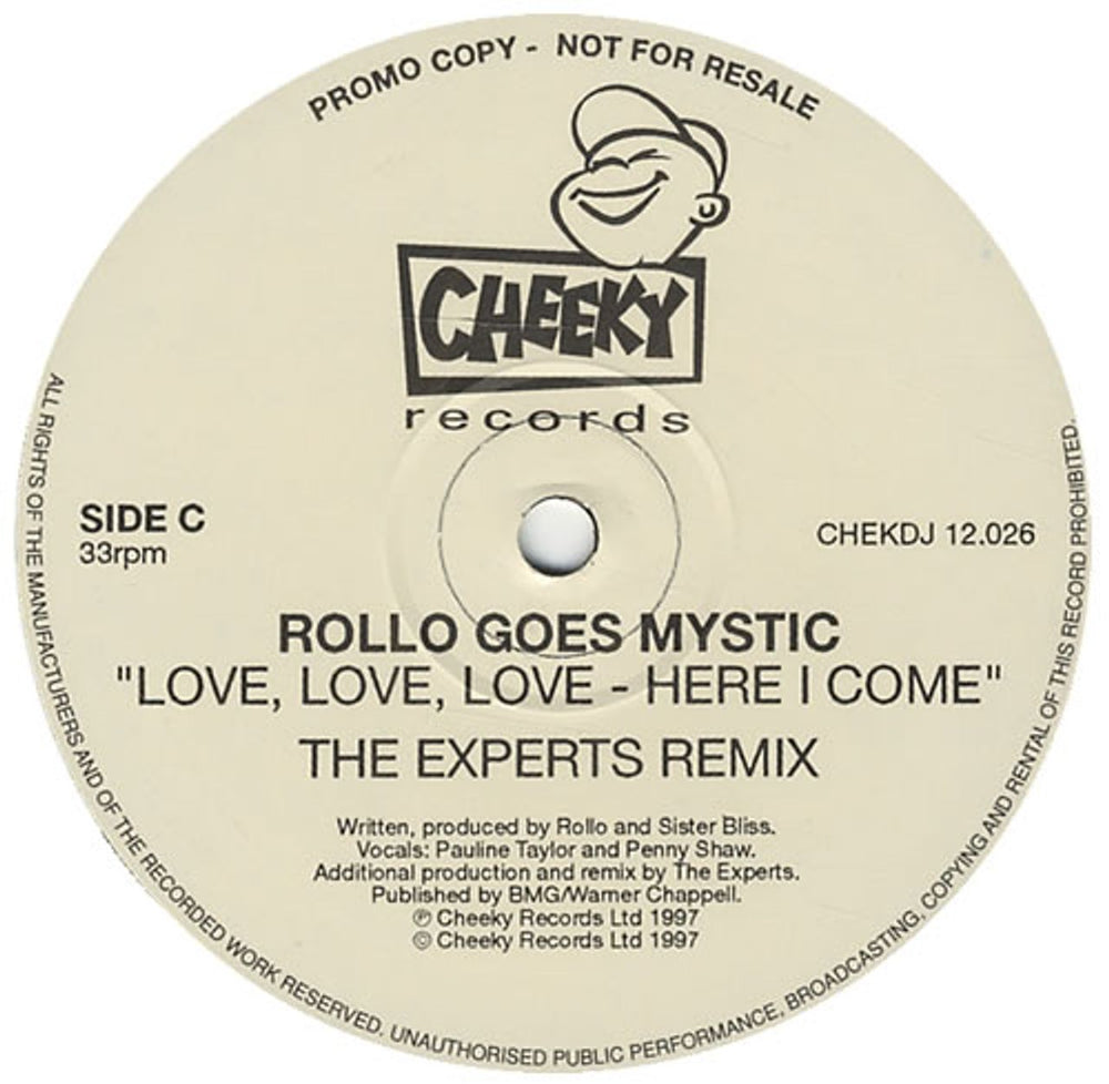 Rollo Love, Love, Love - Here I Come UK Promo 12" vinyl single (12 inch record / Maxi-single) CHEKDJ12.026