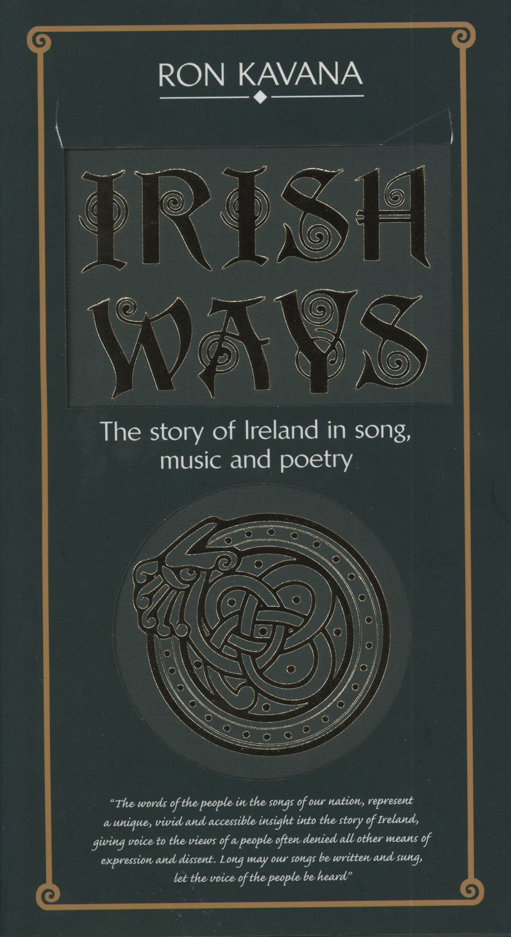 Ron Kavana Irish Ways: The Story of Ireland In Song, Music And Poetry UK CD Album Box Set