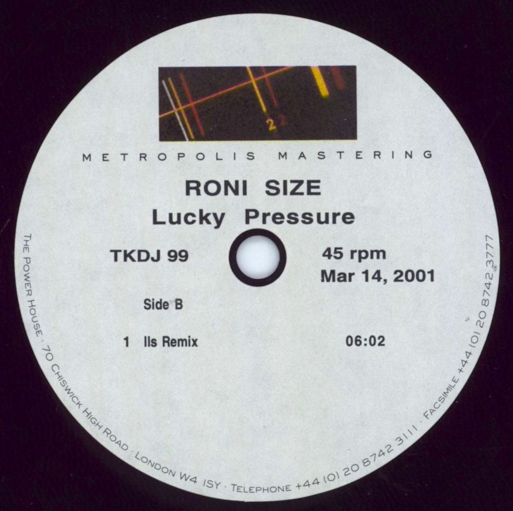 Roni Size Reprazent Lucky Pressure UK acetate