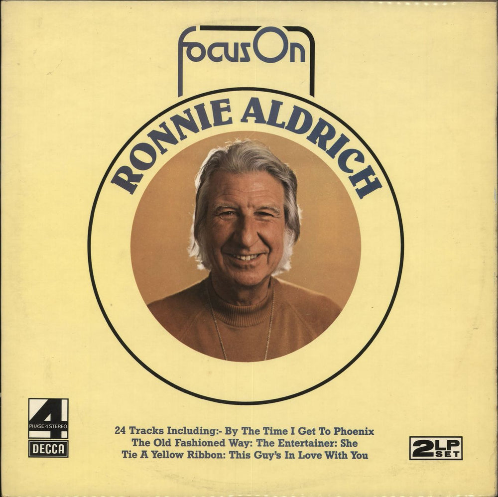 Ronnie Aldrich Focus On Ronnie Aldrich UK 2-LP vinyl record set (Double LP Album) FOS13/14