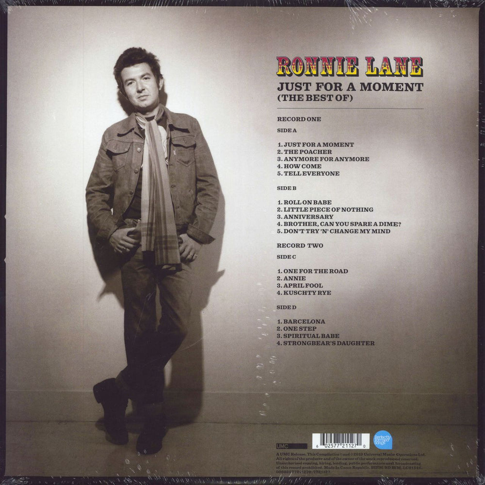 Ronnie Lane Just For A Moment (The Best Of) - Sealed UK 2-LP vinyl record set (Double LP Album) 602577211270