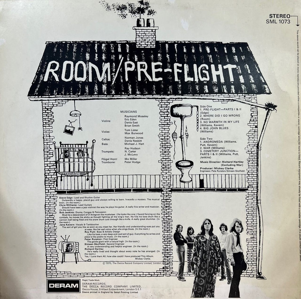 Room Pre-Flight - 1st Issue Stereo UK vinyl LP album (LP record) RQMLPPR797758