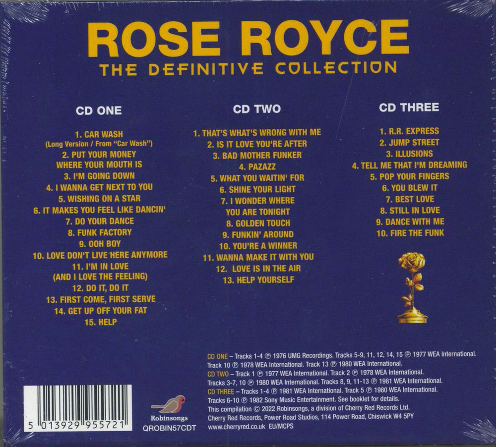 Rose Royce The Definitive Collection - Sealed UK 3-CD album set (Triple CD) 5013929955721