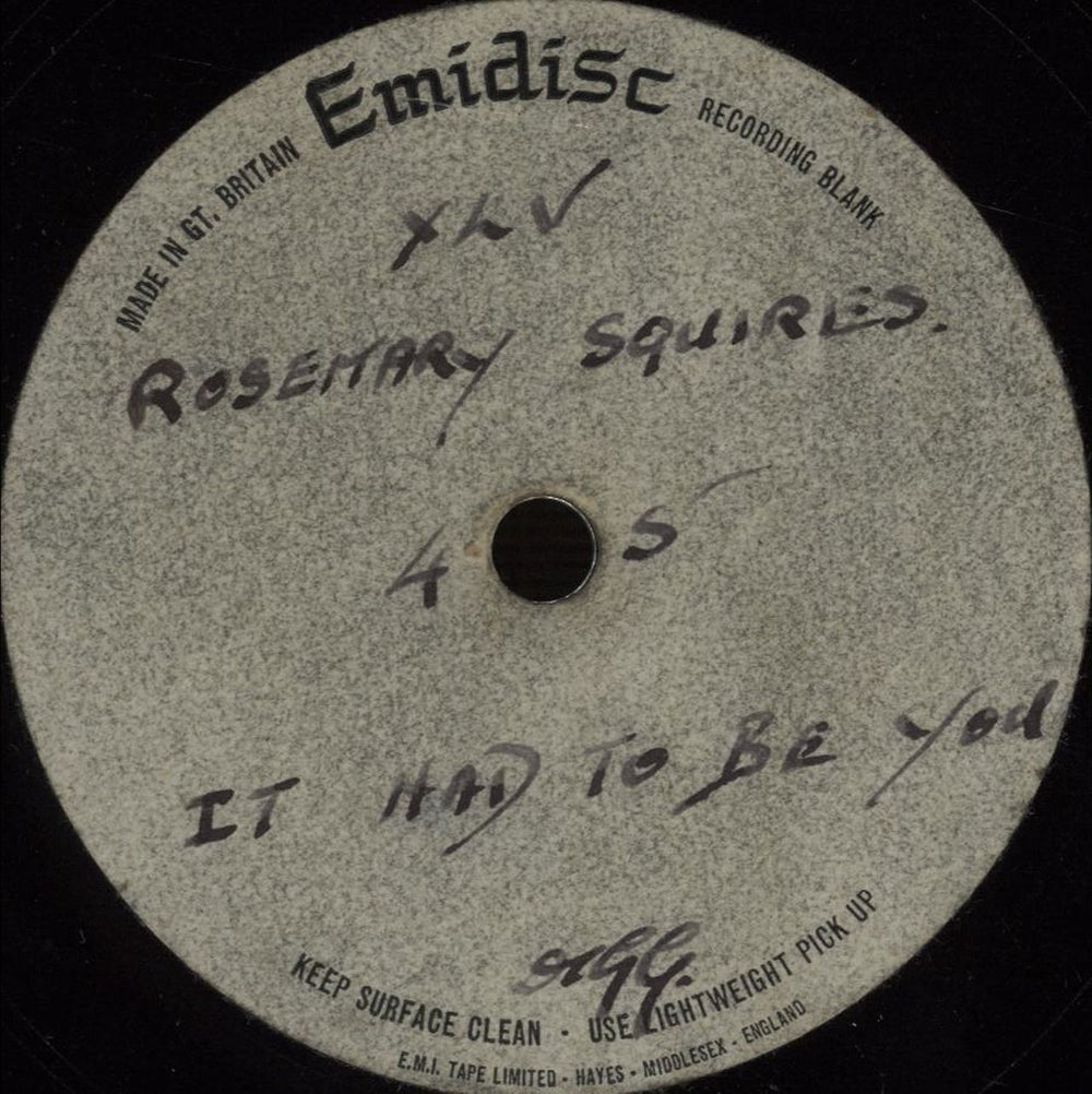 Rosemary Squires It Had To Be You UK acetate ACETATE