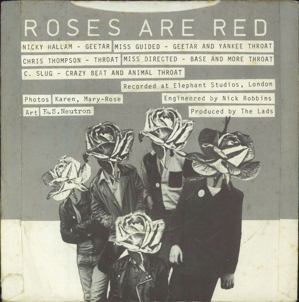 Roses Are Red Can't Understand UK 7" vinyl single (7 inch record / 45)