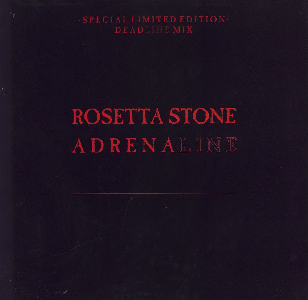 Rosetta Stone (Rock) Adrenaline - Dead Line Mix UK 12" vinyl single (12 inch record / Maxi-single) EXPRT13L