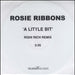 Rosie Ribbons A Little Bit - Rishi Rich Remix UK Promo CD-R acetate CD-R ACETATE