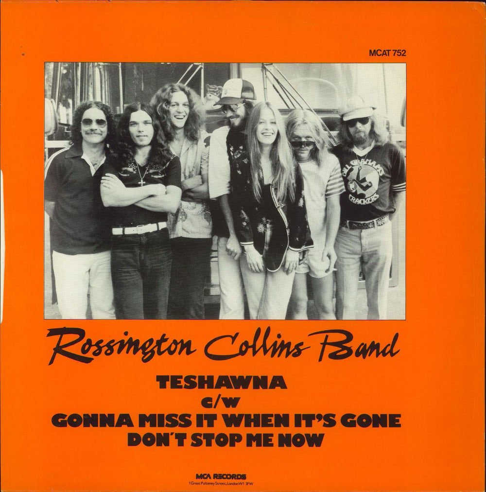 Rossington Collins Band Teshawna UK 12" vinyl single (12 inch record / Maxi-single)