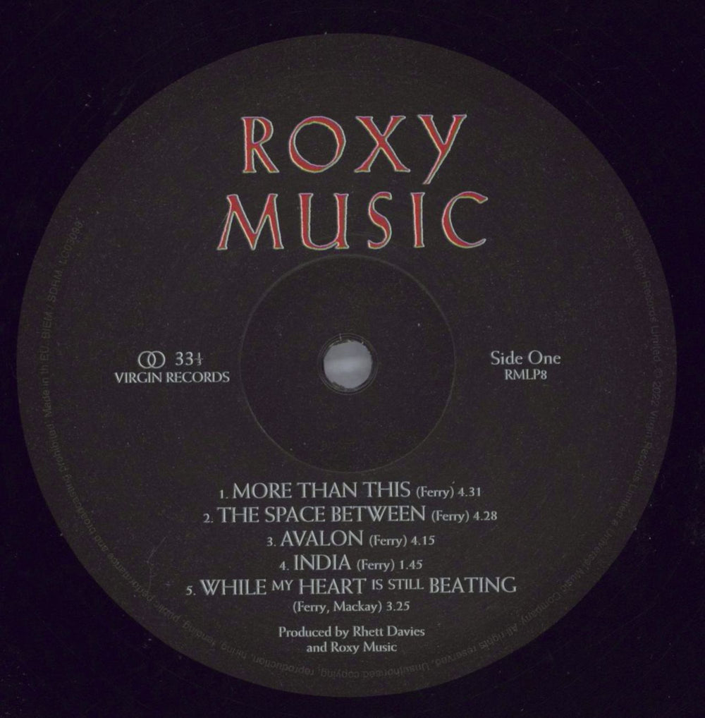 Roxy Music Avalon - 180 Gram Half Speed Master UK vinyl LP album (LP record) RXYLPAV823691