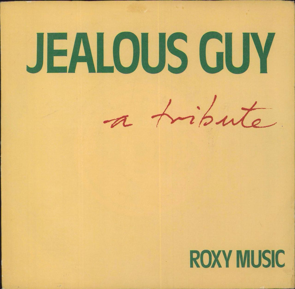 Roxy Music Jealous Guy South African 7" vinyl single (7 inch record / 45) PS1192