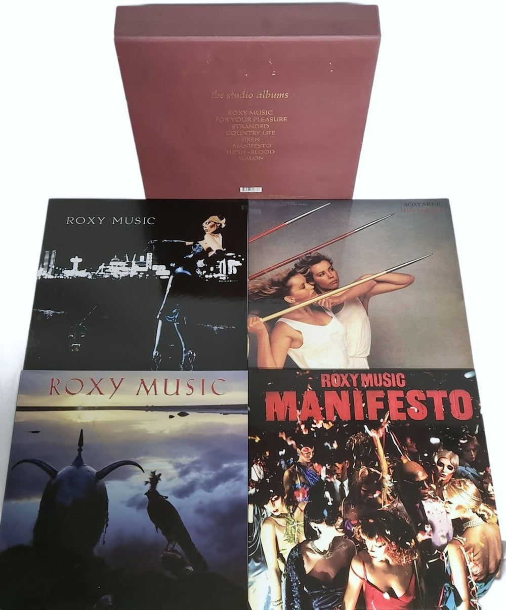 Roxy Music The Studio Albums UK Vinyl Box Set