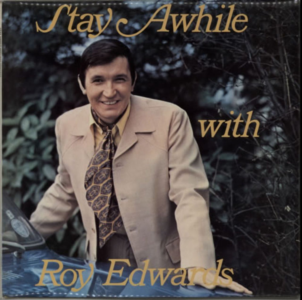 Roy Edwards Stay Awhile - Autographed UK vinyl LP album (LP record) GRS1019