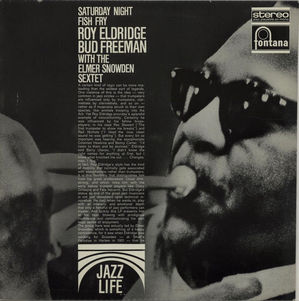 Roy Eldridge Saturday Night Fish Fry Dutch vinyl LP album (LP record) FJL909