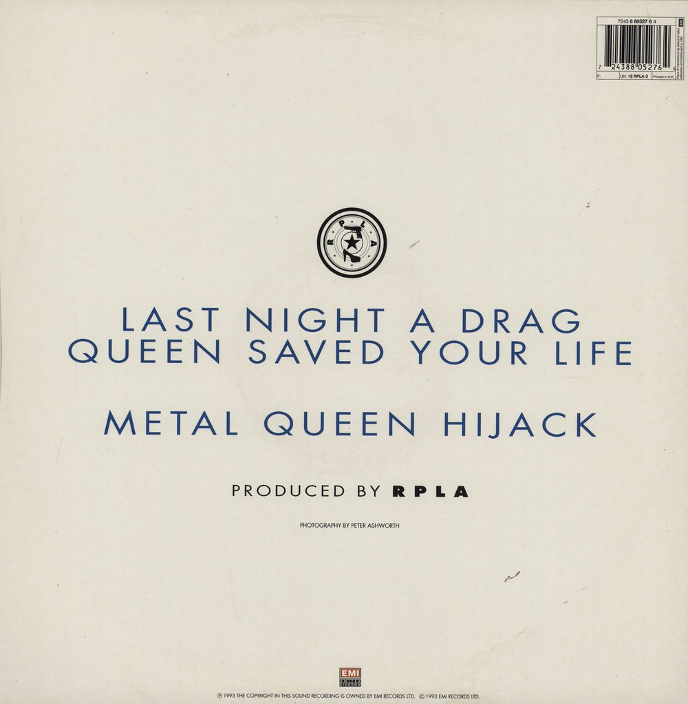 RPLA Last Night A Drag Queen Saved Your Life UK vinyl LP album (LP record) 724388052764